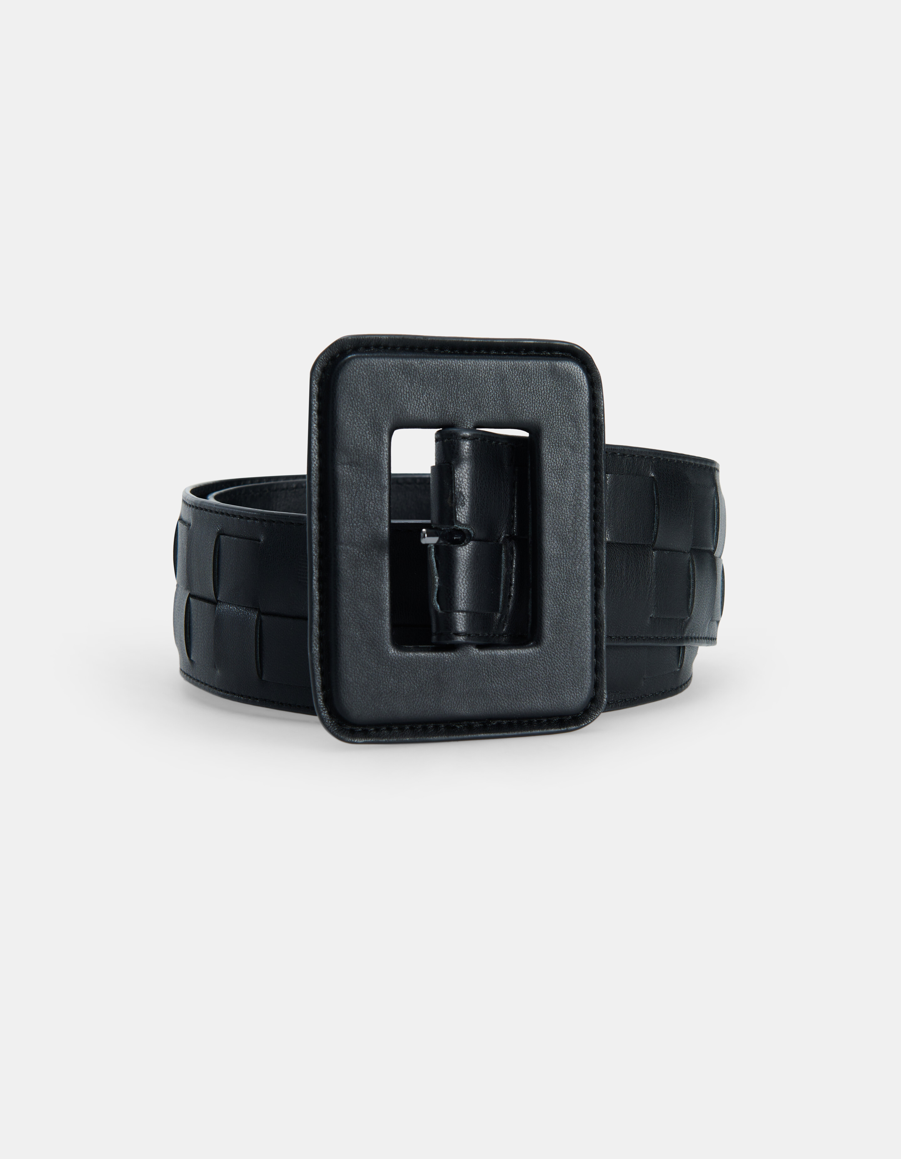 Schwarzer geflochtener Taillengürtel SHOEBY ACCESSOIRES