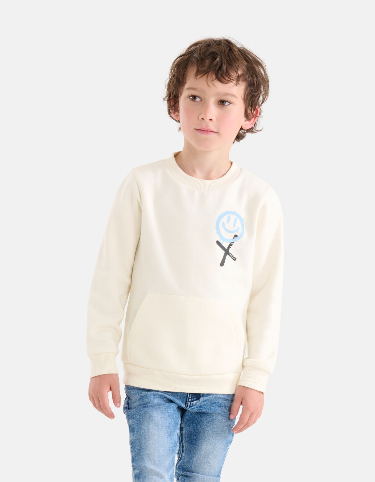 Smiley-Pullover Off White SHOEBY BOYS
