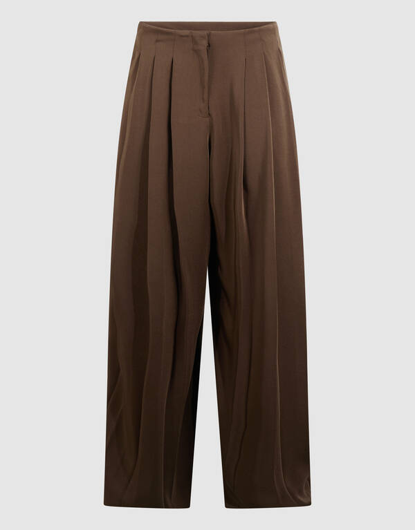 Faltenhose Braun von Fred SHOEBY WOMEN