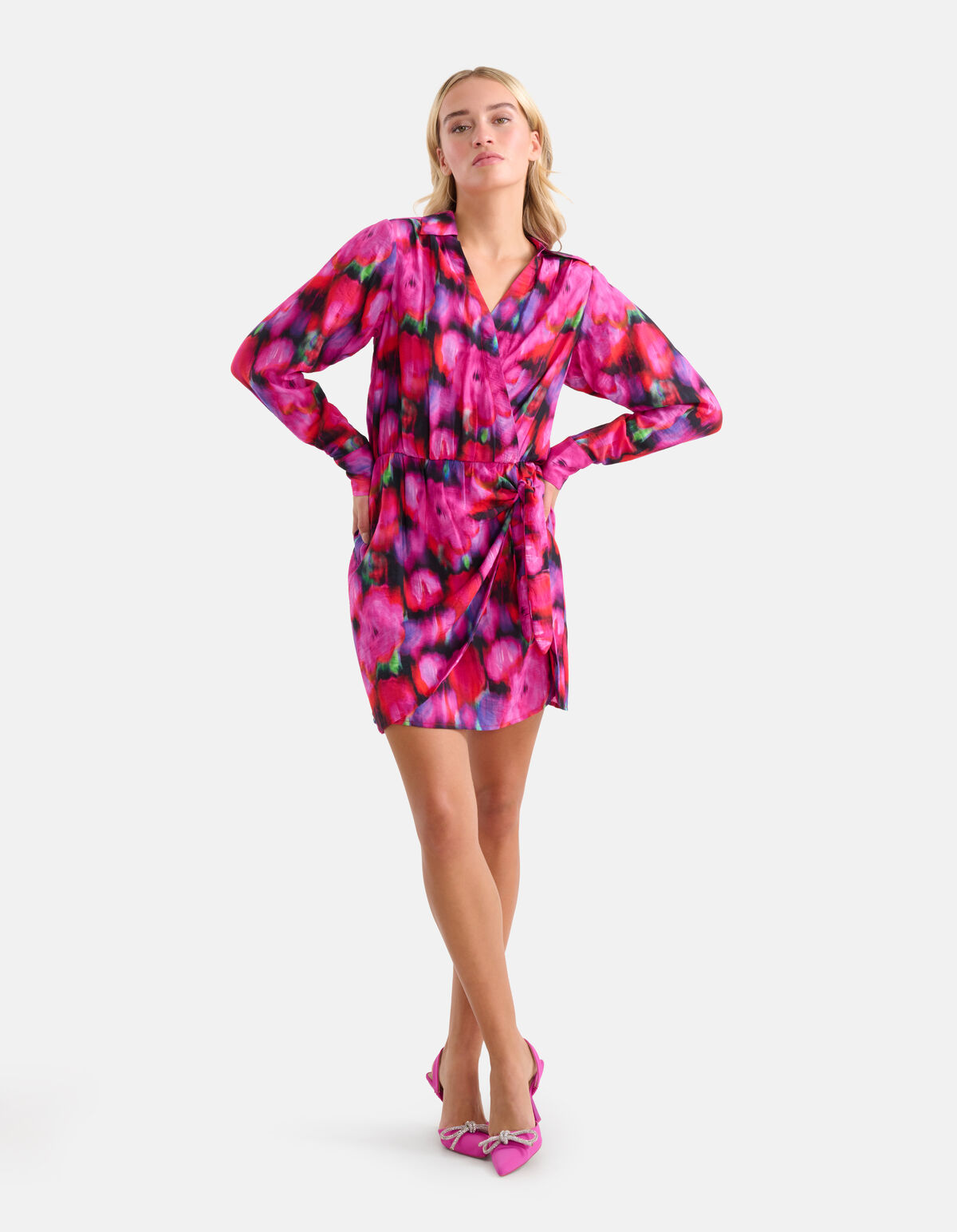 Bedrucktes Kleid Pink By Lizzy SHOEBY WOMEN