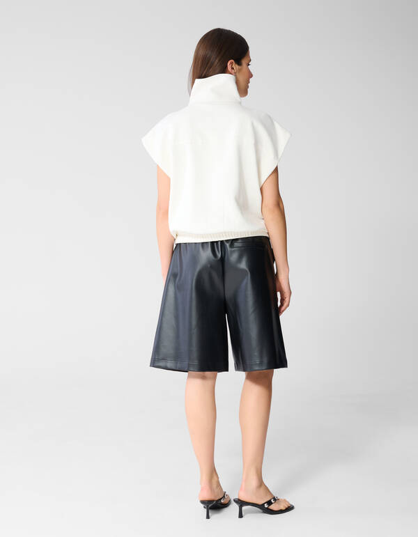 &Auml;rmelloser Sweatjacke Gebrochenes Wei&szlig; SHOEBY WOMEN