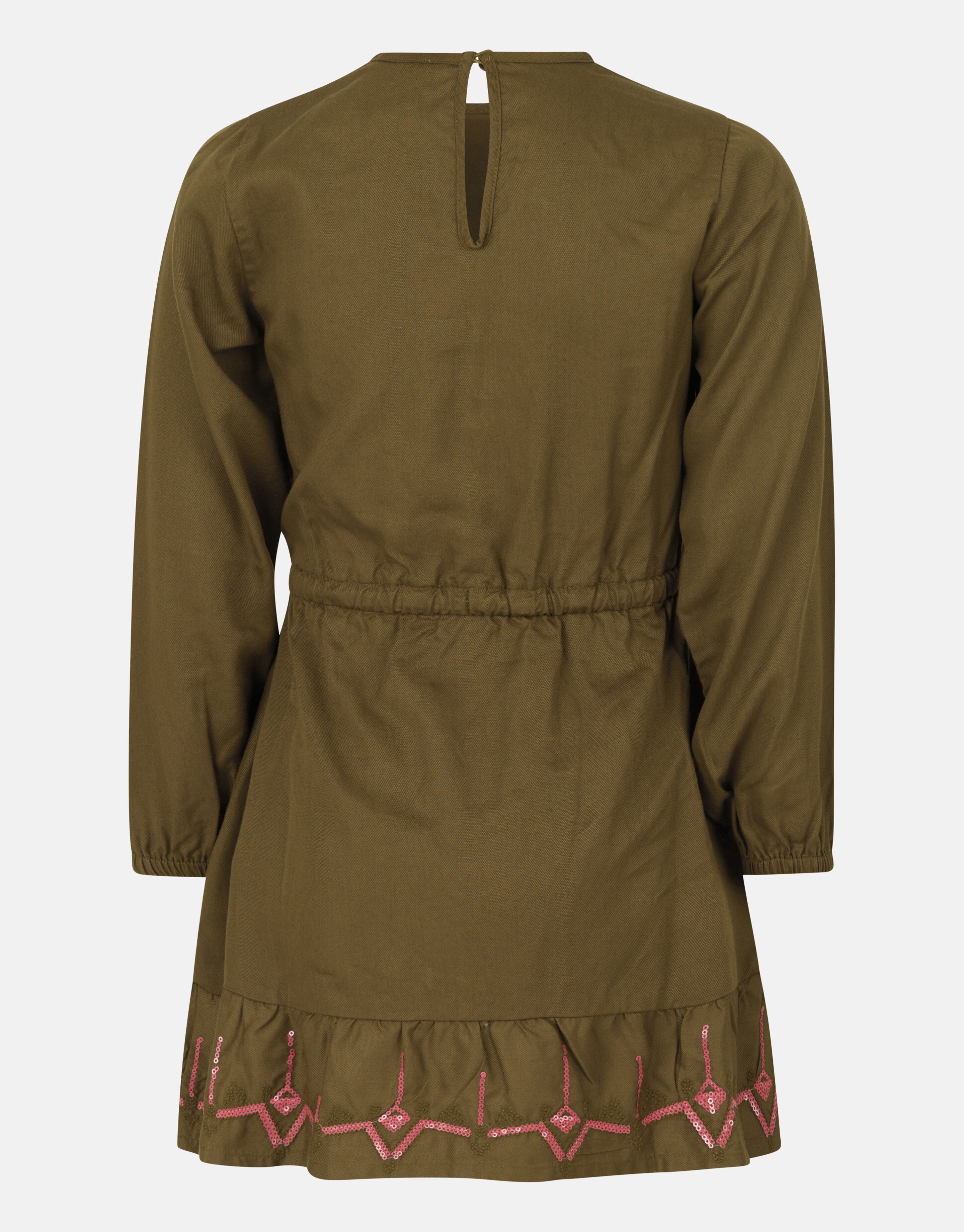 Kleid mit Strasssteinen Dunkelgrün SHOEBY GIRLS