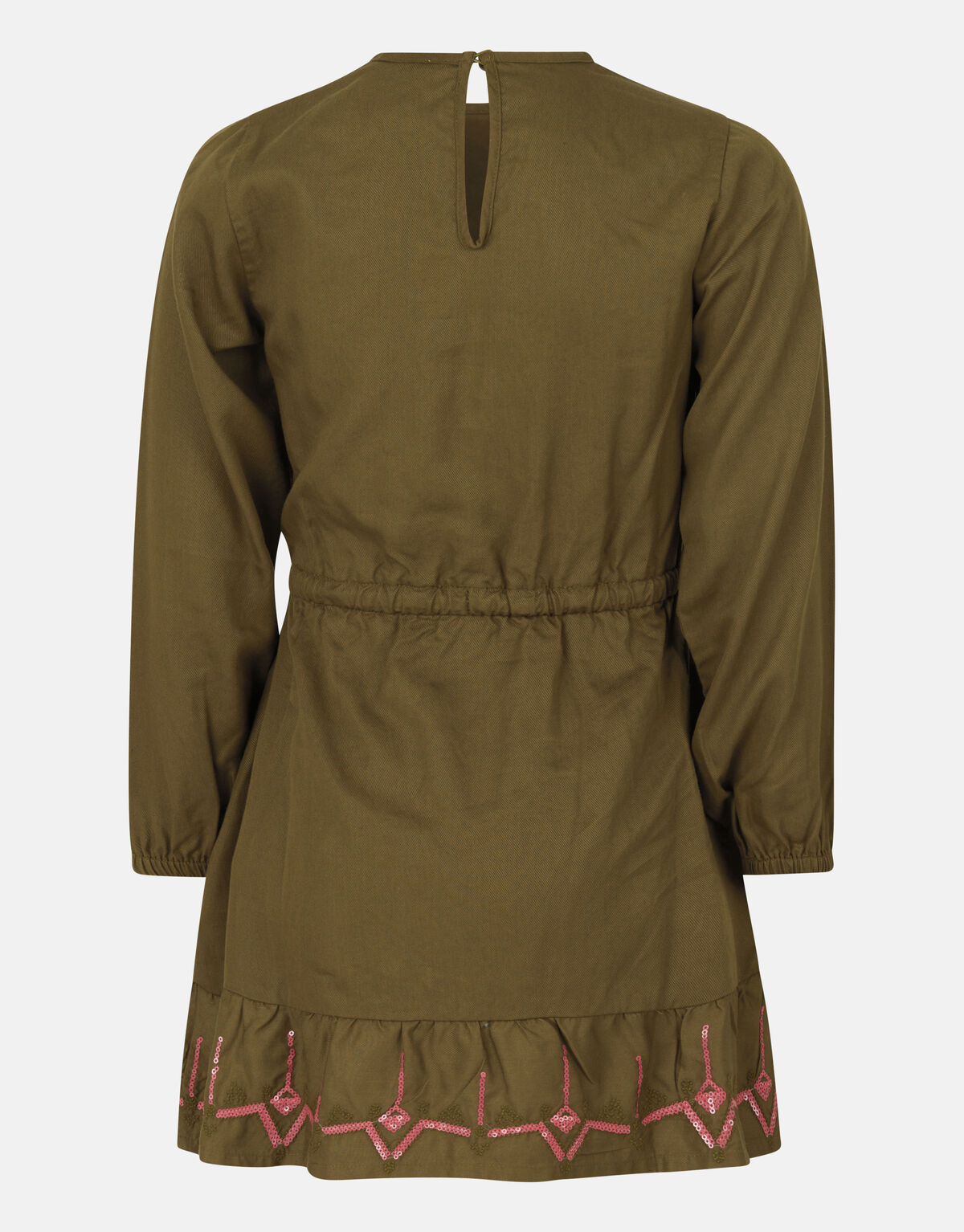 Kleid mit Strasssteinen Dunkelgrün SHOEBY GIRLS