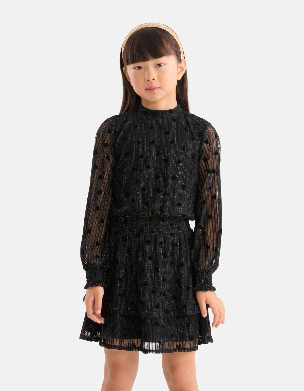 Mesh-Kleid Schwarz SHOEBY GIRLS