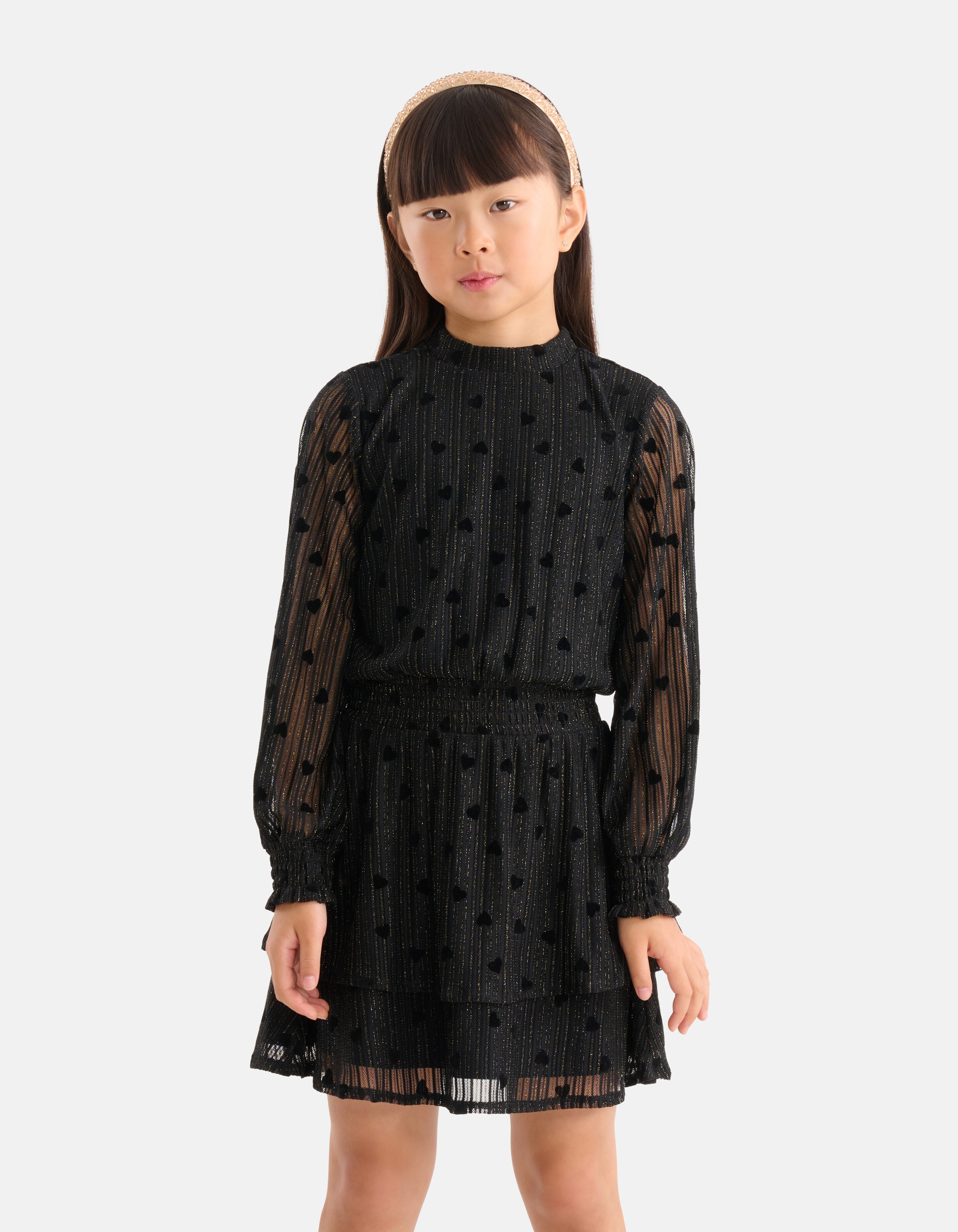 Mesh-Kleid Schwarz SHOEBY GIRLS