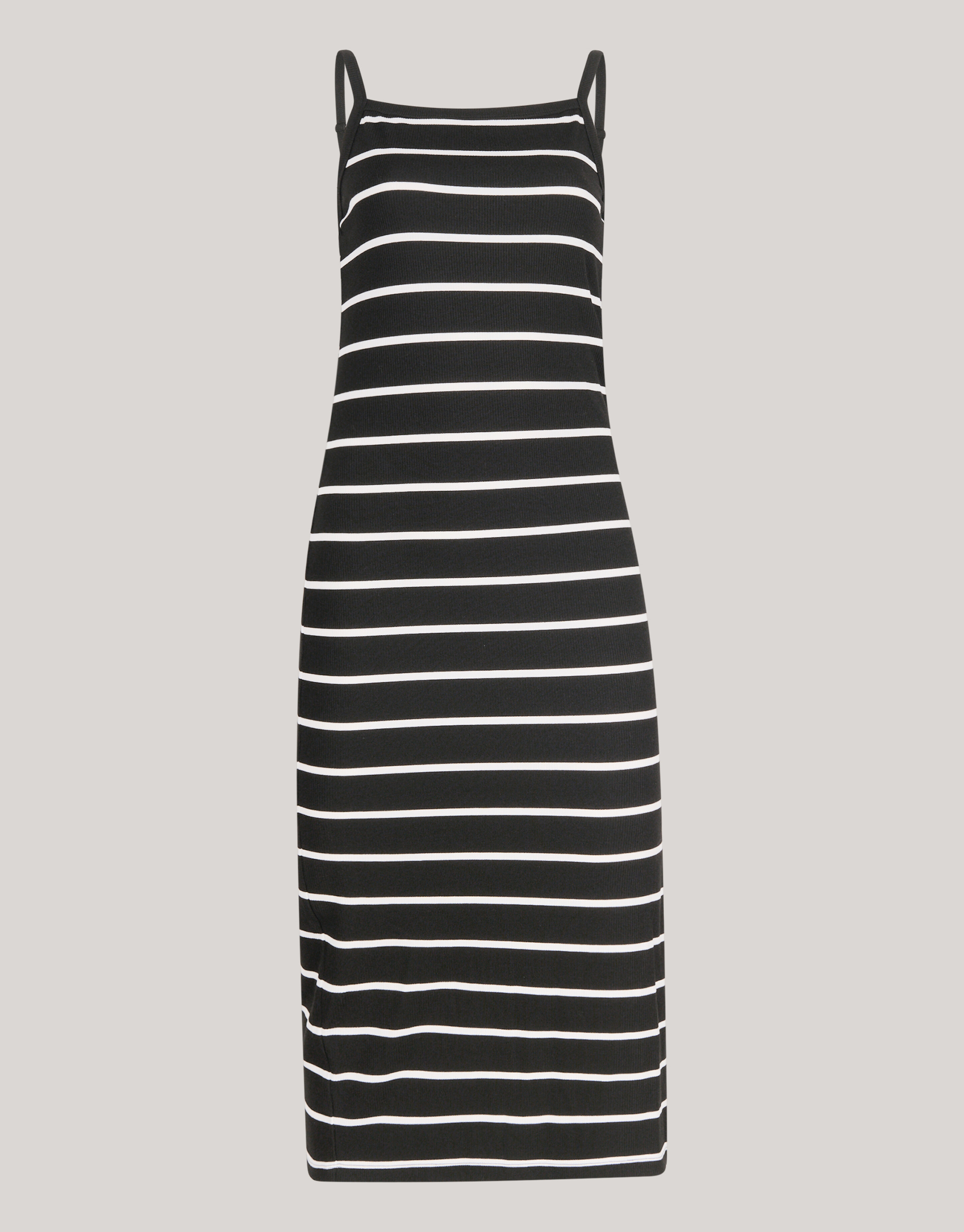 Gestreiftes Midikleid Schwarz/Weiß SHOEBY WOMEN