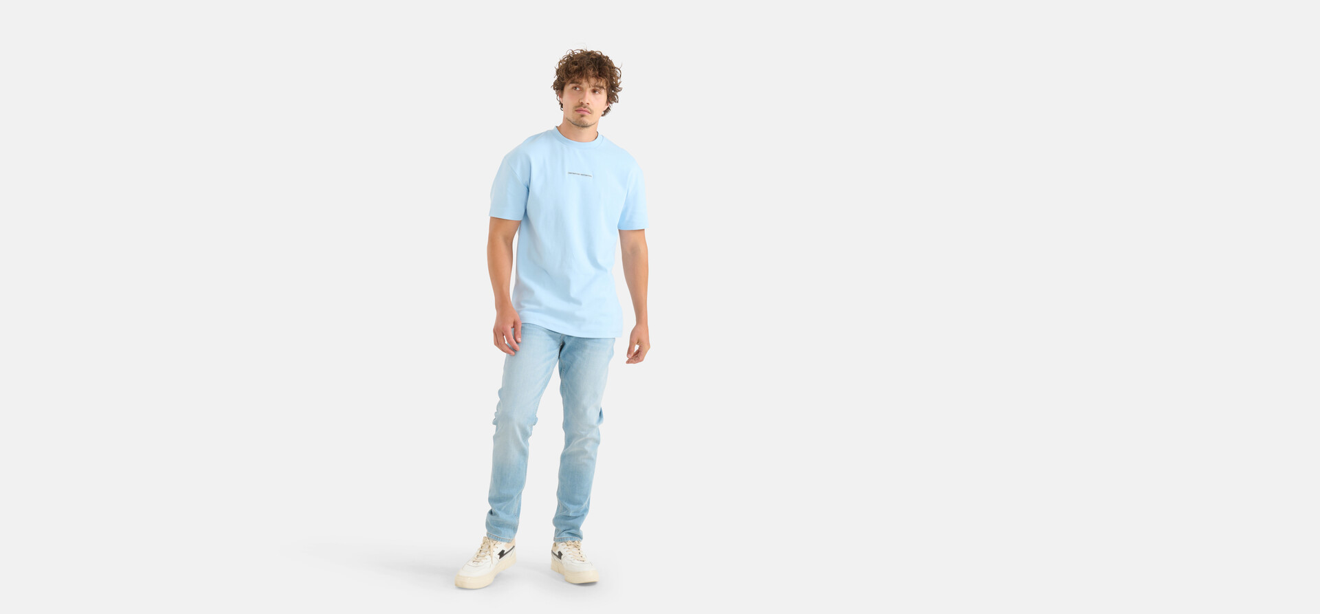 Tapered Fit Jeans Hellblau SHOEBY MEN