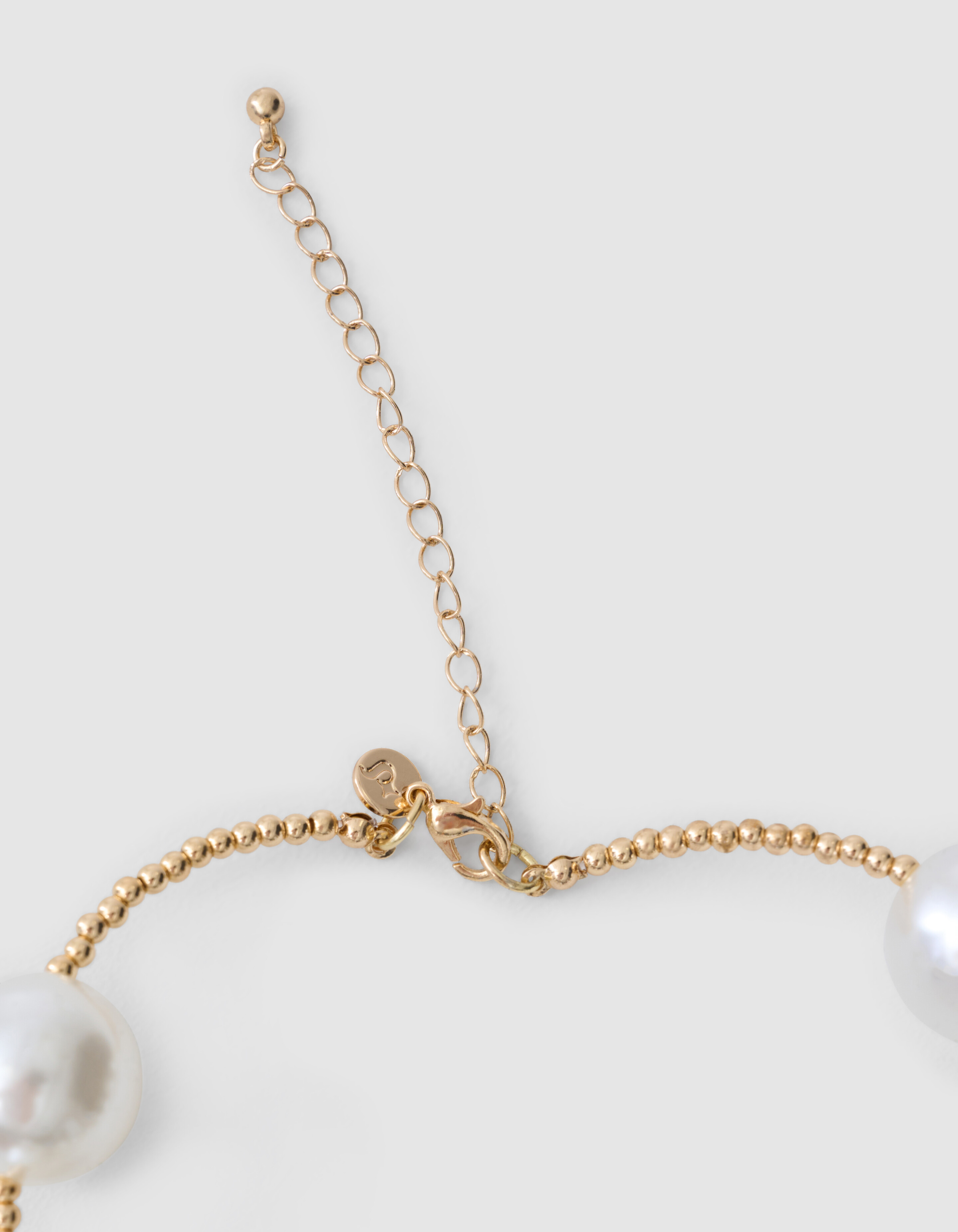 Perlenkette mit goldenen Perlen SHOEBY ACCESSOIRES