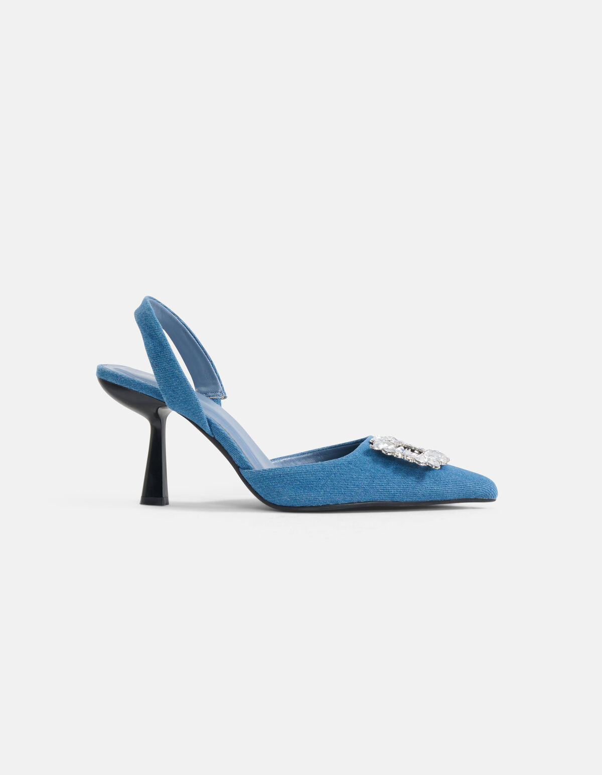 Denim Strass Hakken Blauw SHOEBY WOMEN