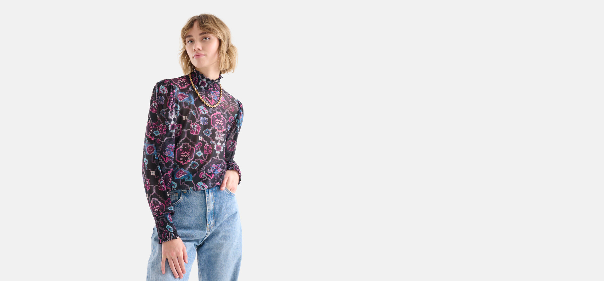 Retro-Netz-Top SHOEBY WOMEN