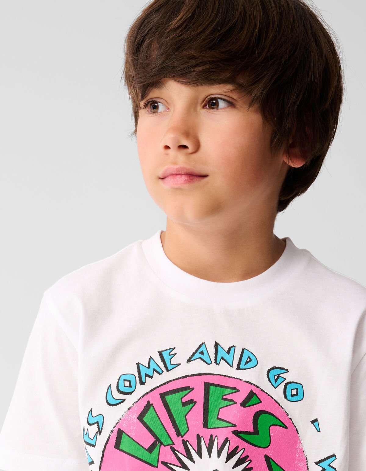 Strand Artwork T-shirt Weiß SHOEBY BOYS