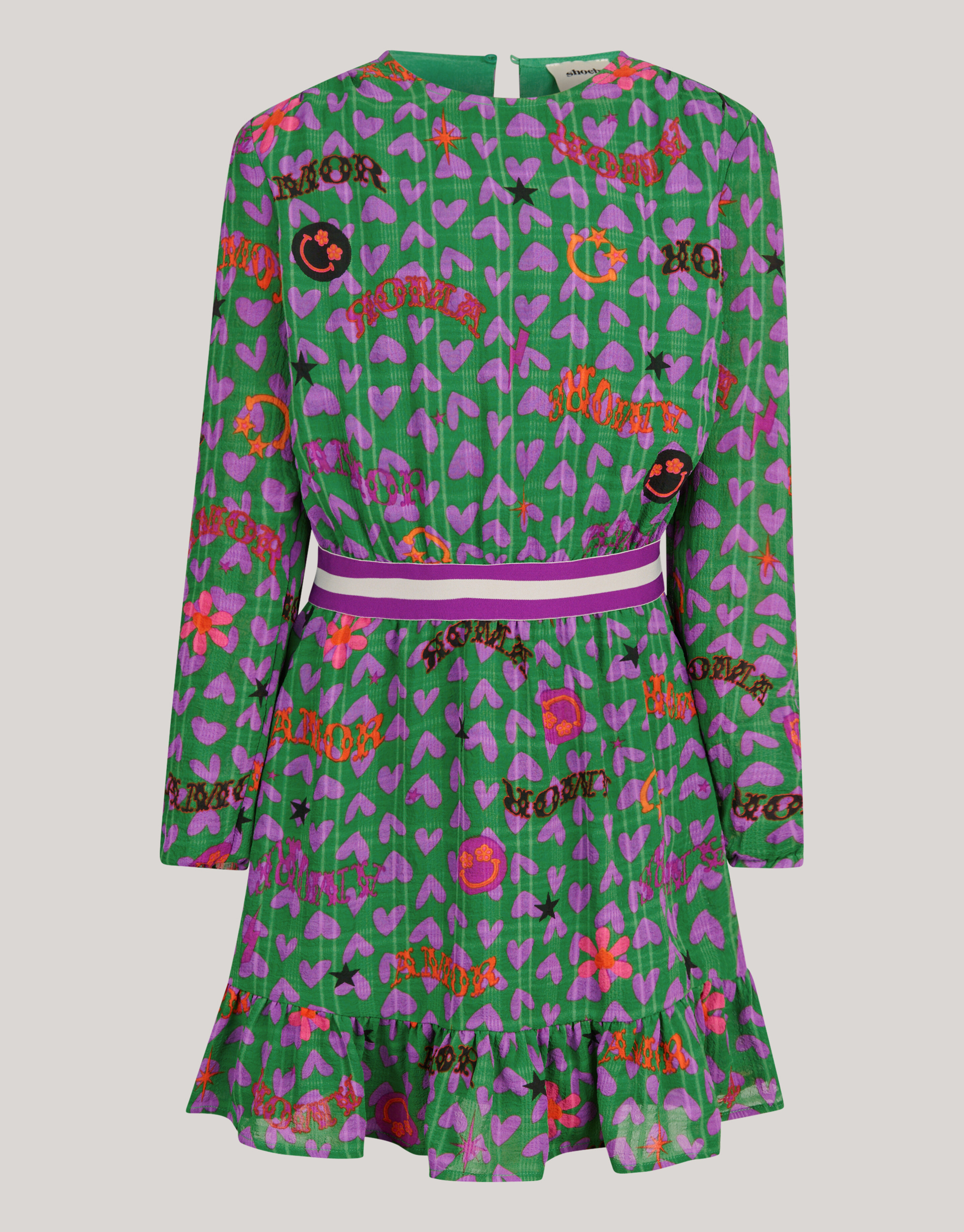 Bedrucktes Kleid Grün SHOEBY GIRLS