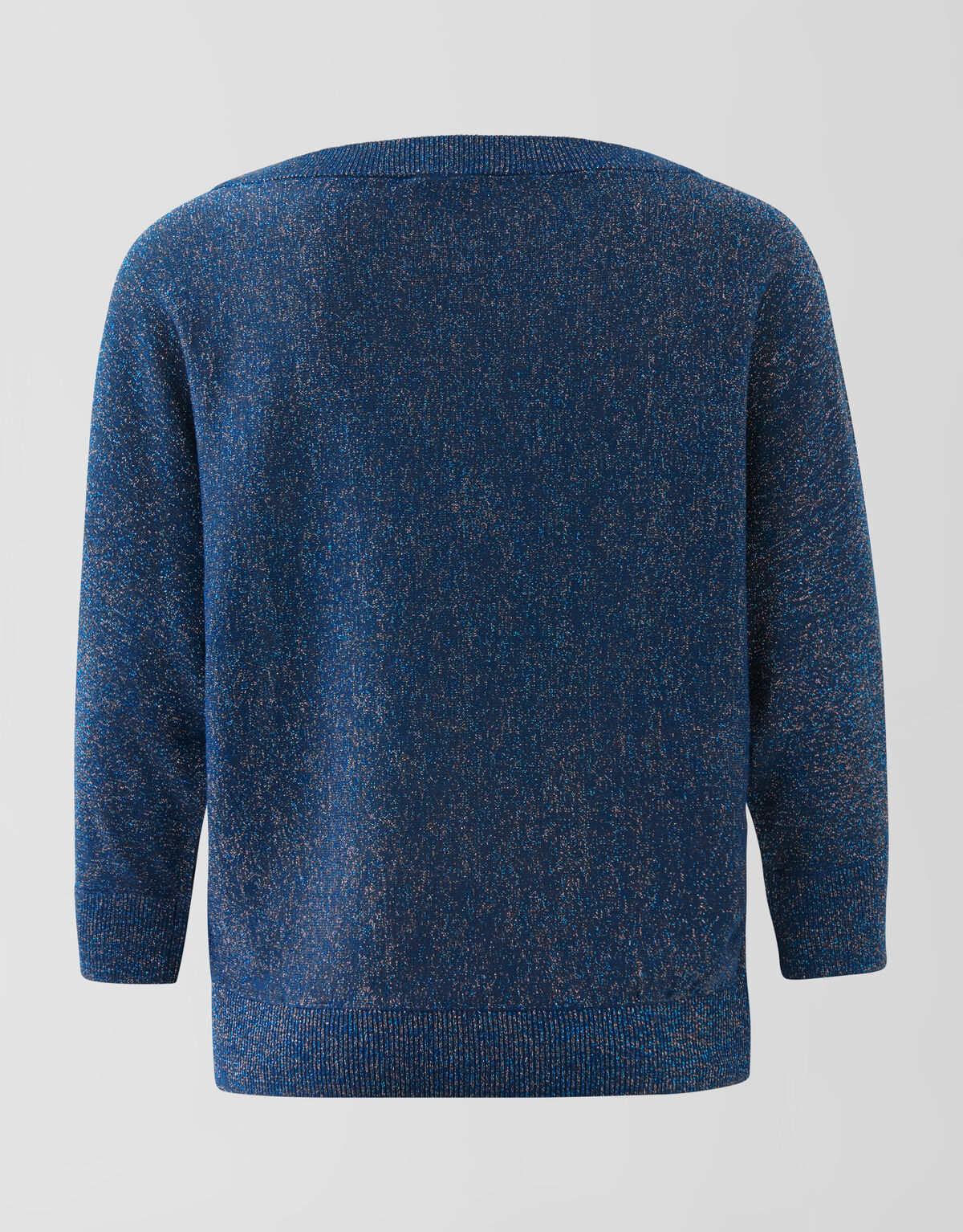 Glitzer Fledermausärmel Pullover Dunkelblau SHOEBY WOMEN