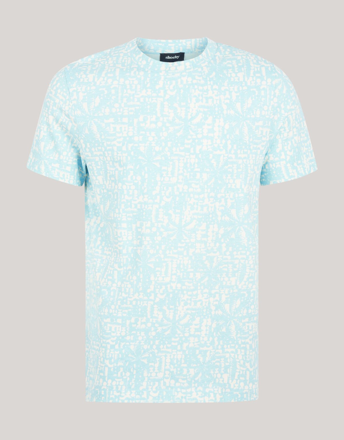 Bedrucktes T-shirt Hellblau SHOEBY MEN