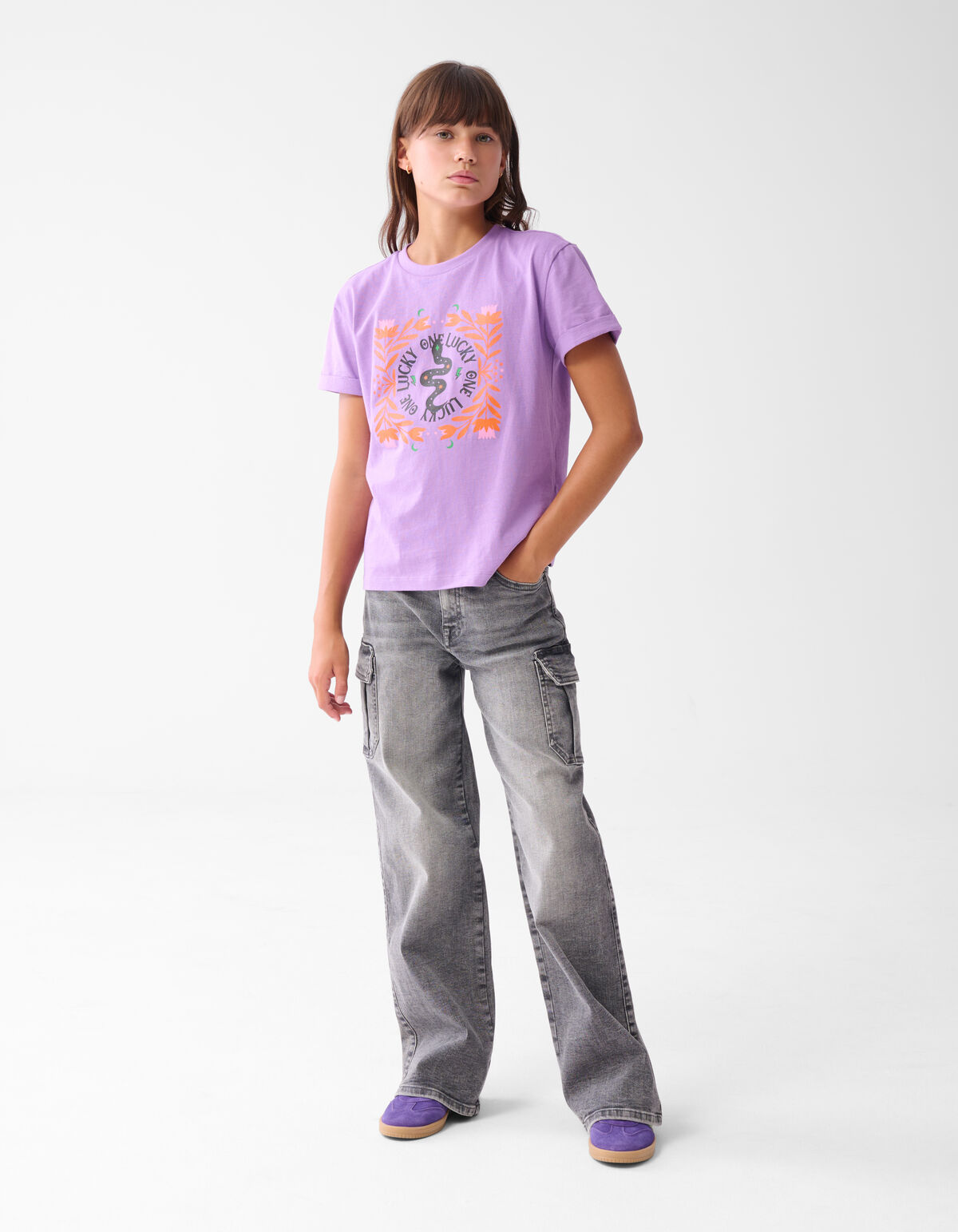 Artwork T-shirt Lila SHOEBY GIRLS