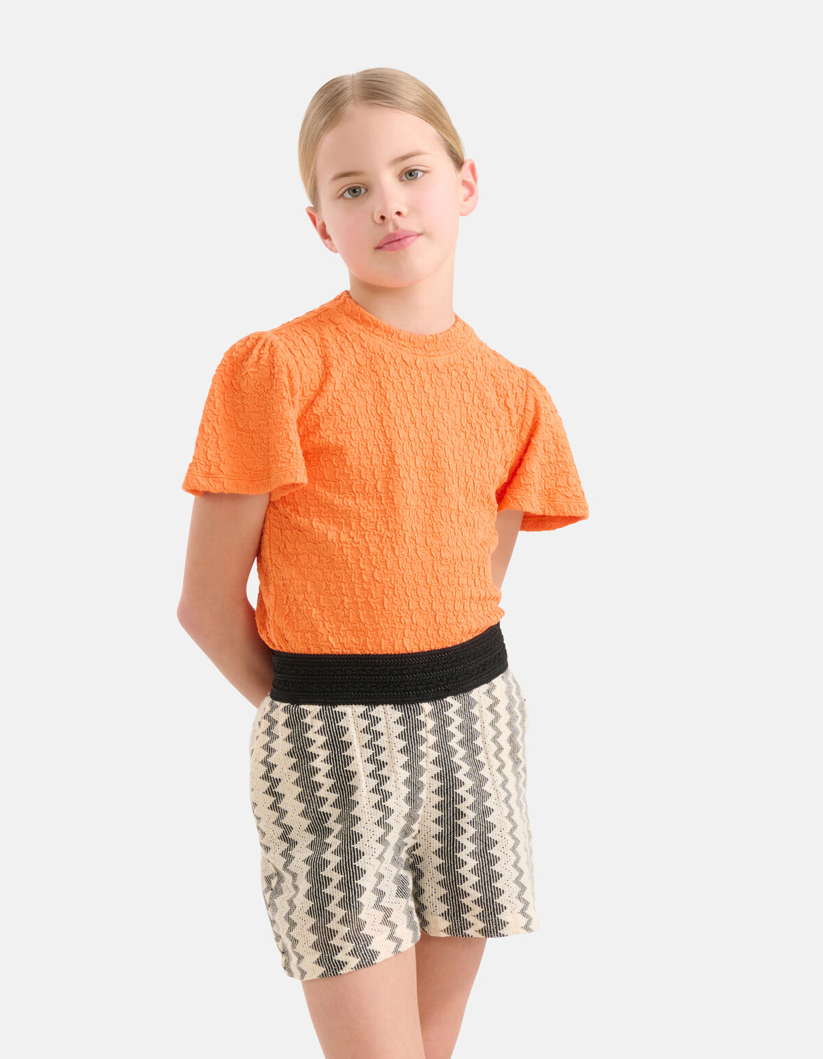 Structuur Top Oranje SHOEBY GIRLS