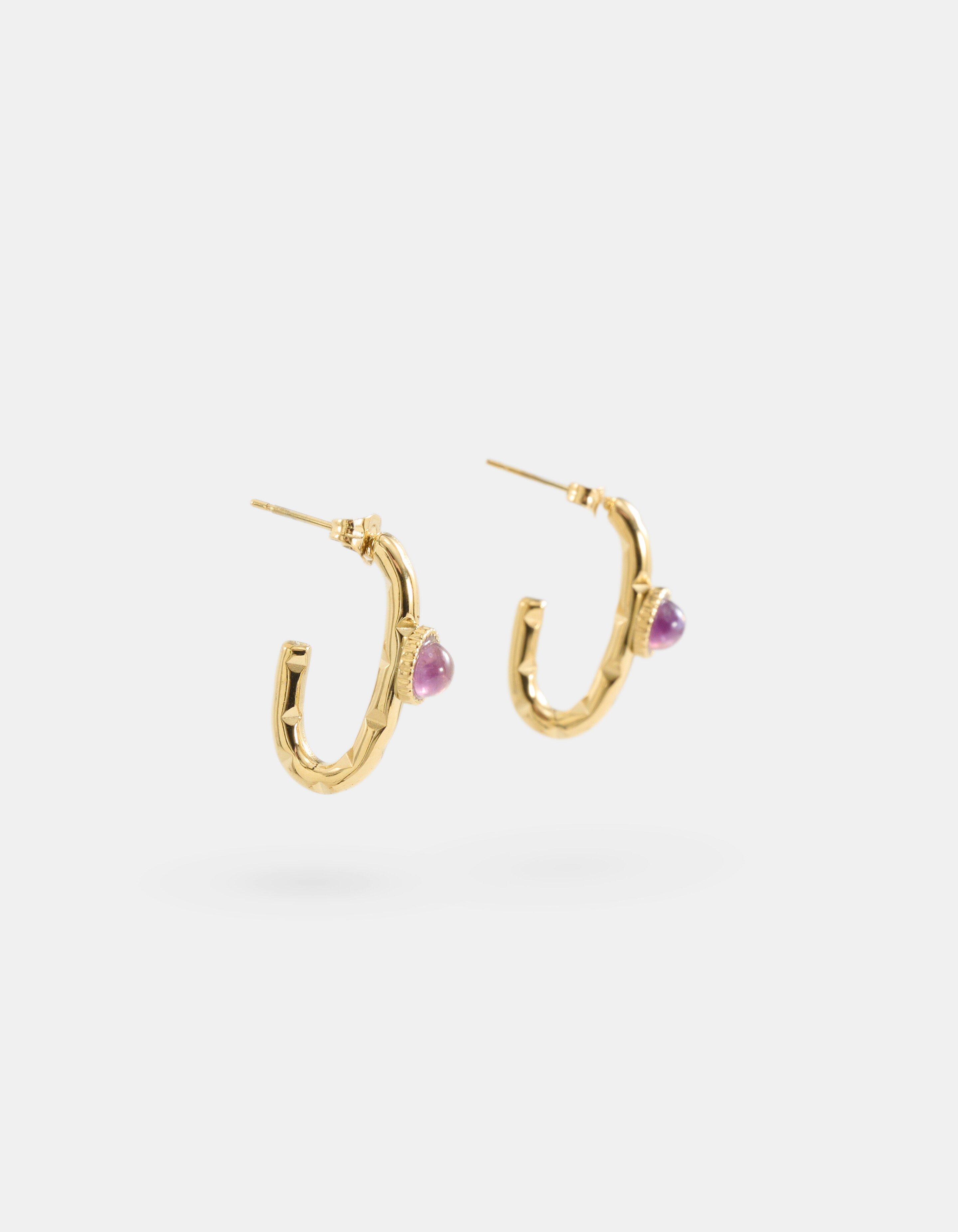 Ovale Reifen Ohrringe Gold SHOEBY ACCESSOIRES