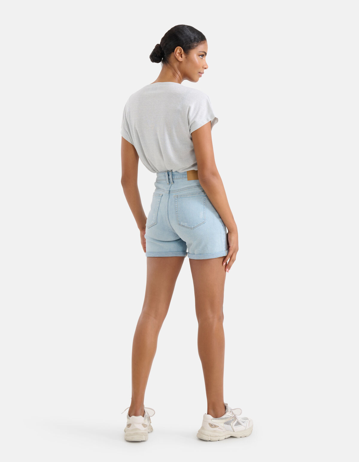 Drapiertes Glitzer-Top Silber SHOEBY WOMEN