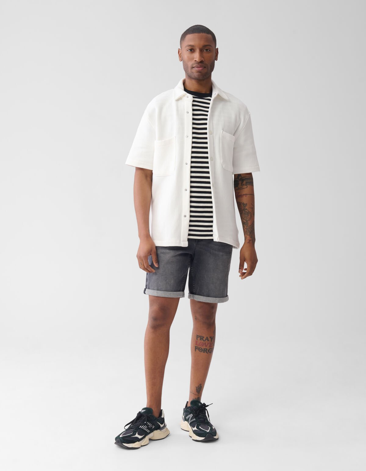 Gestreiftes T-shirt Off White SHOEBY MEN