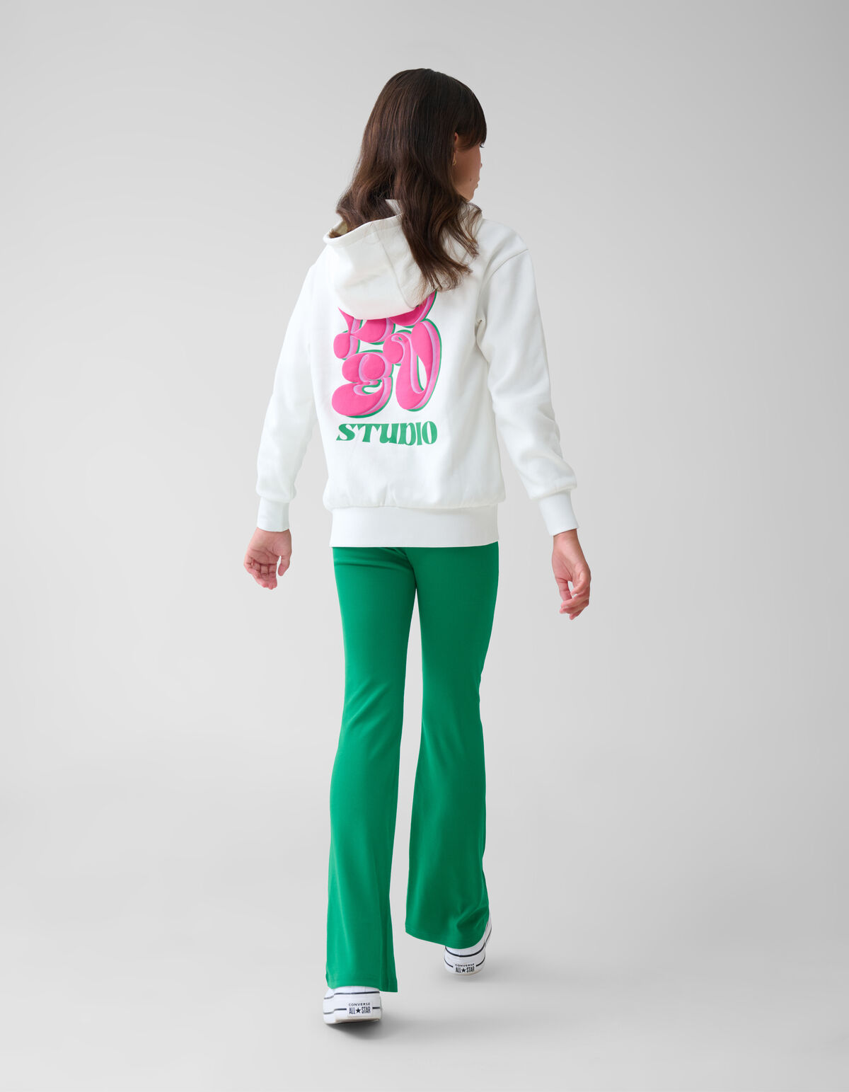 Artwork Hoodie Off White SHOEBY GIRLS