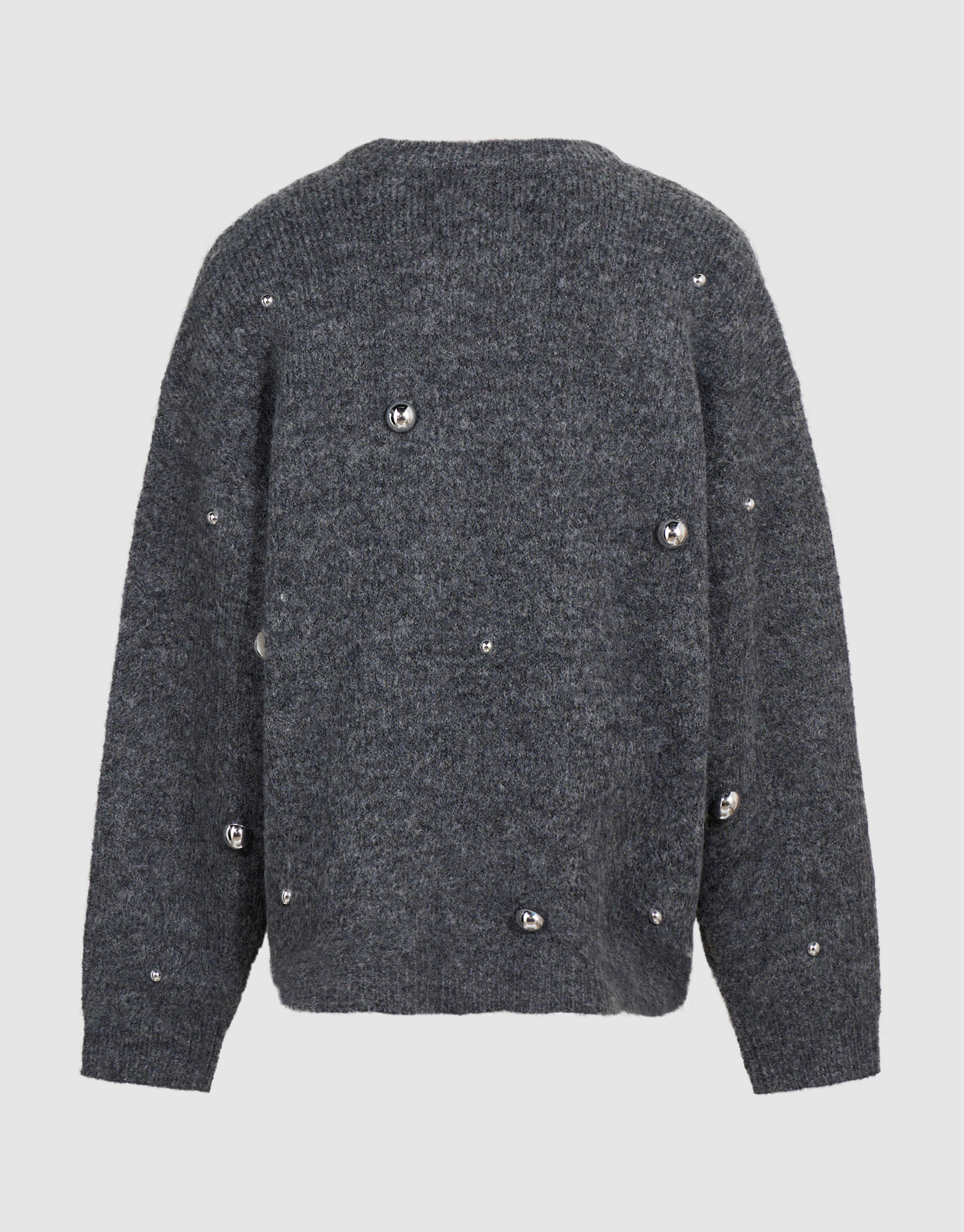 Studded Strickpullover Grau SHOEBY GIRLS