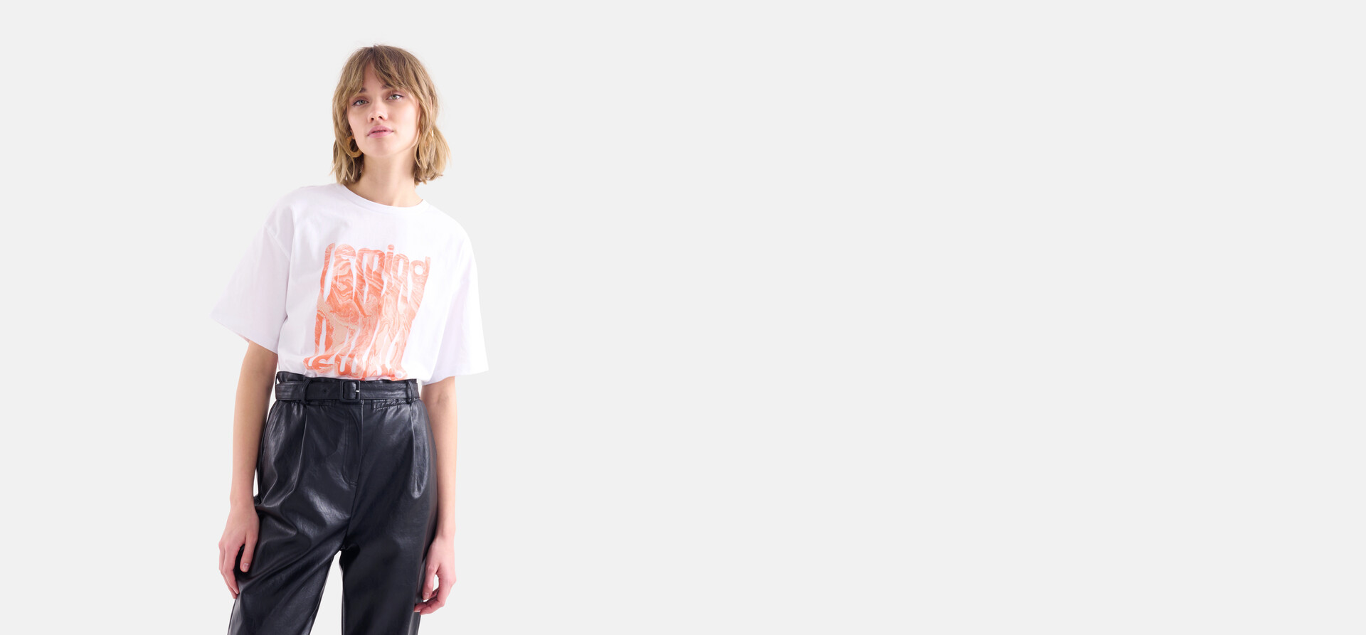 Artwork T-shirt Weiß SHOEBY WOMEN