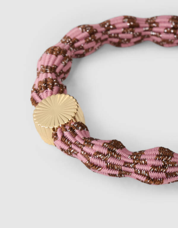 Wave Lurex Haargummi Rosa SHOEBY ACCESSOIRES