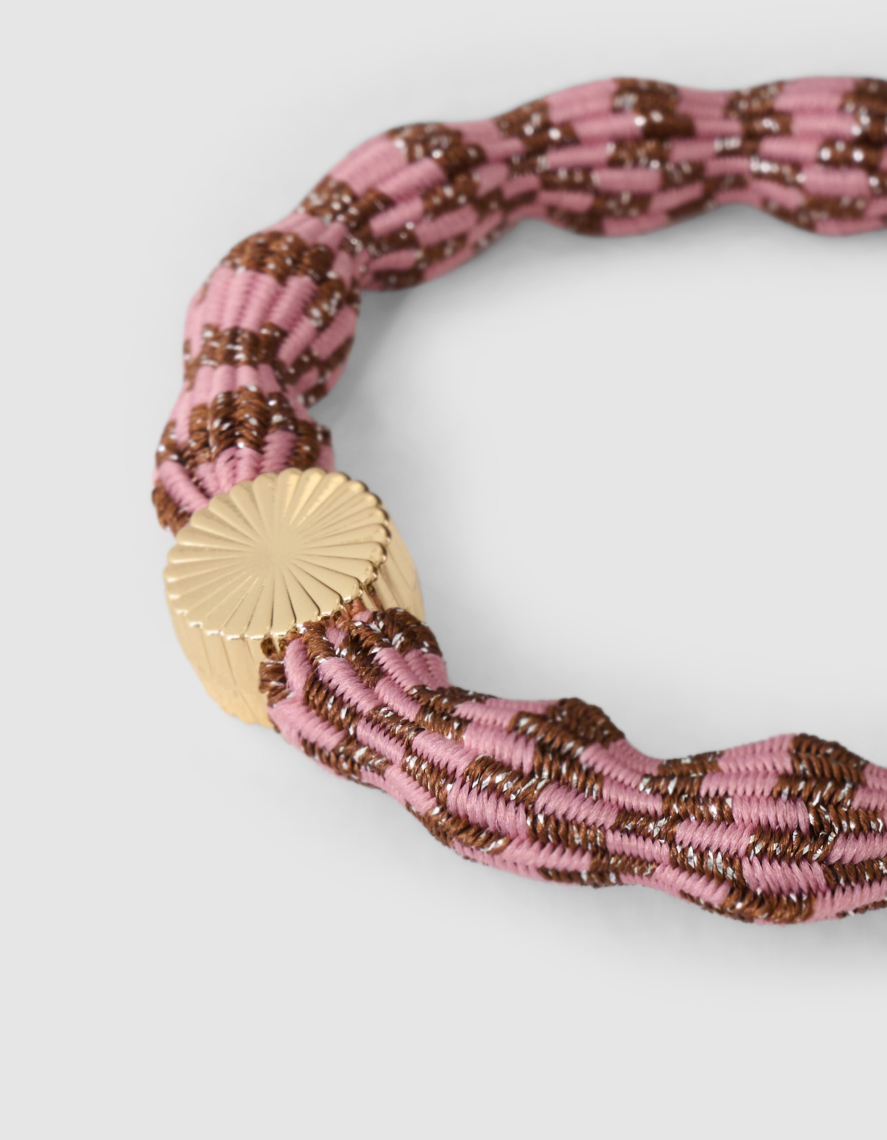 Wave Lurex Haargummi Rosa SHOEBY ACCESSOIRES