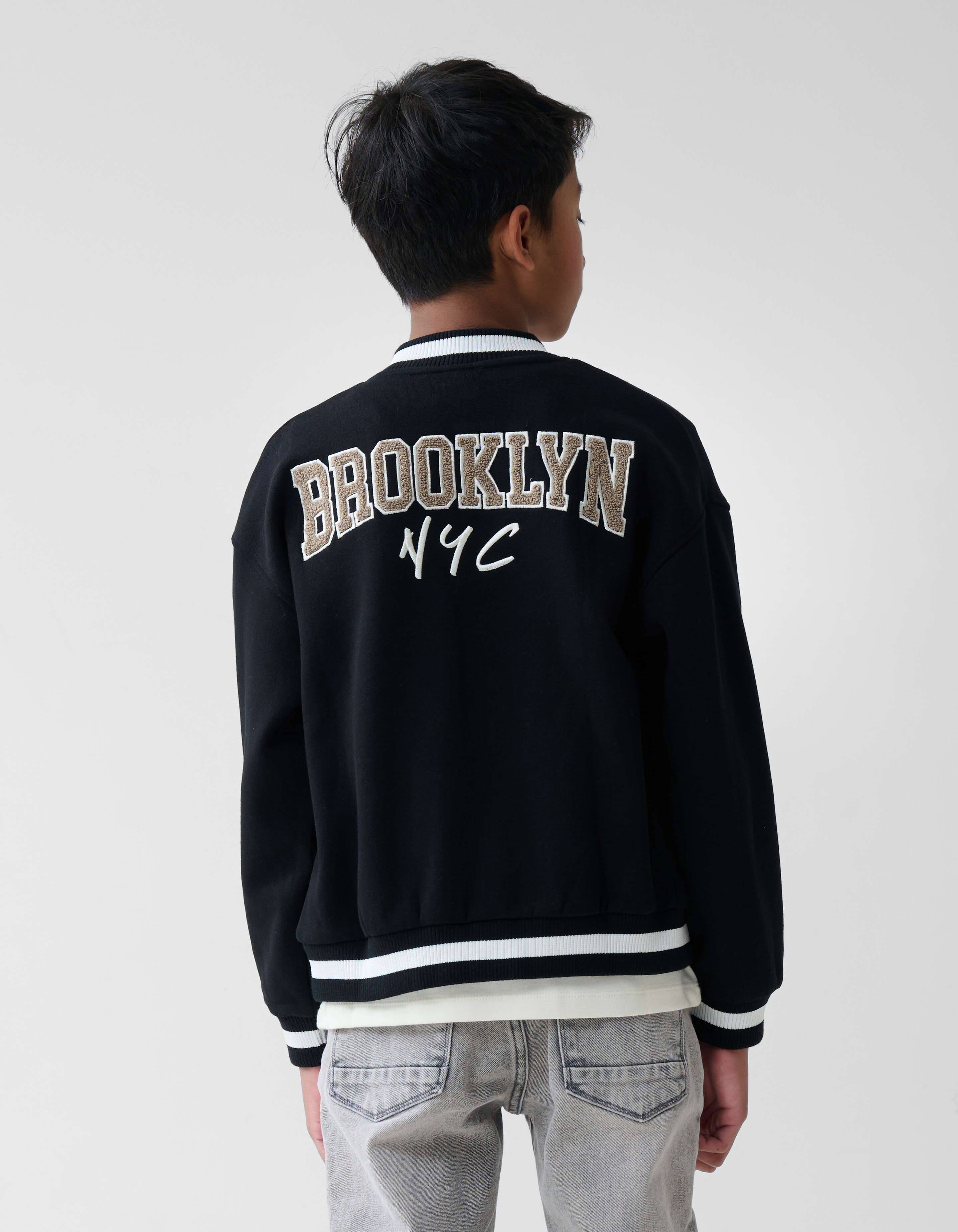 Varsity Jacket Black SHOEBY BOYS
