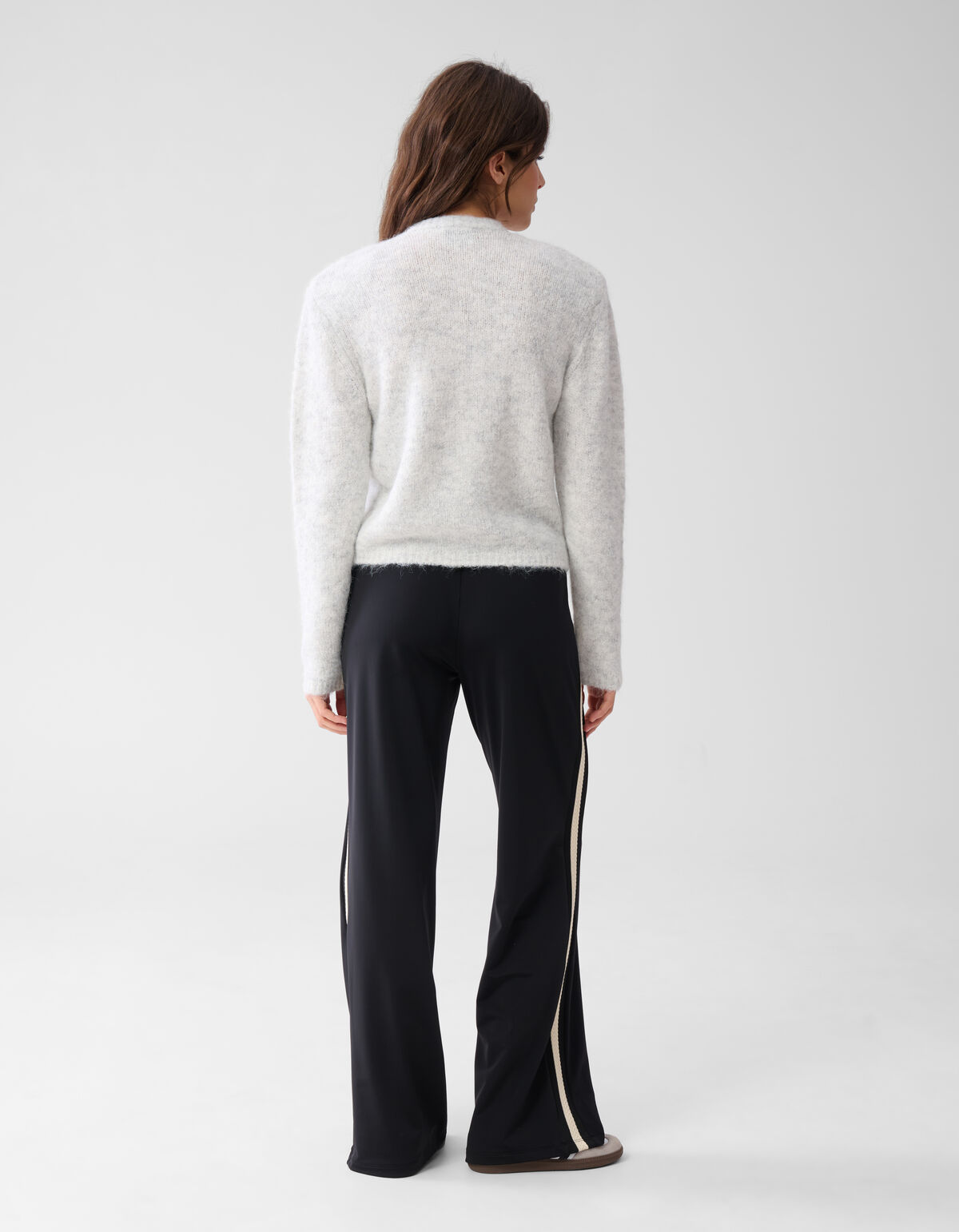 Weiche Strickjacke Hellgrau SHOEBY WOMEN