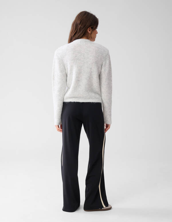 Weiche Strickjacke Hellgrau SHOEBY WOMEN