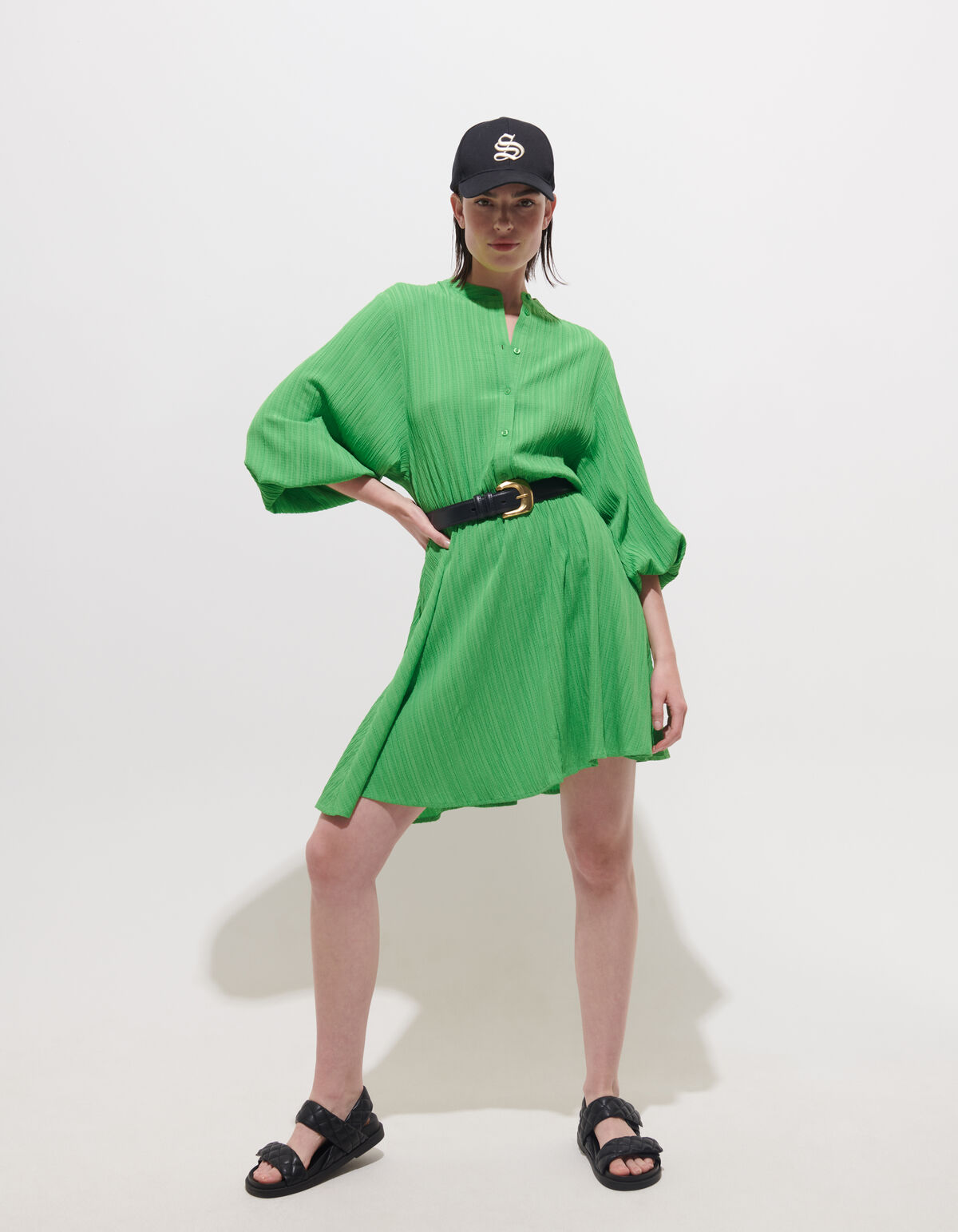 Struktur Kleid Grün SHOEBY WOMEN