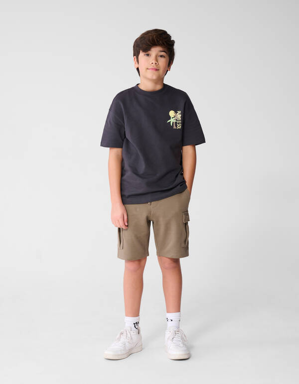 Playa Artwork T-Shirt Dunkelgrau SHOEBY BOYS