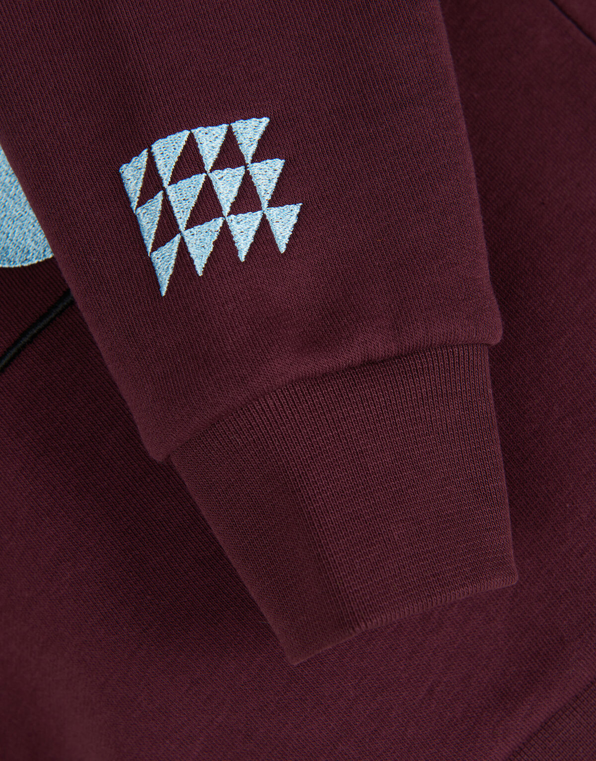 Sweatshirt mit abstraktem Druck Dunkelrot SHOEBY BOYS