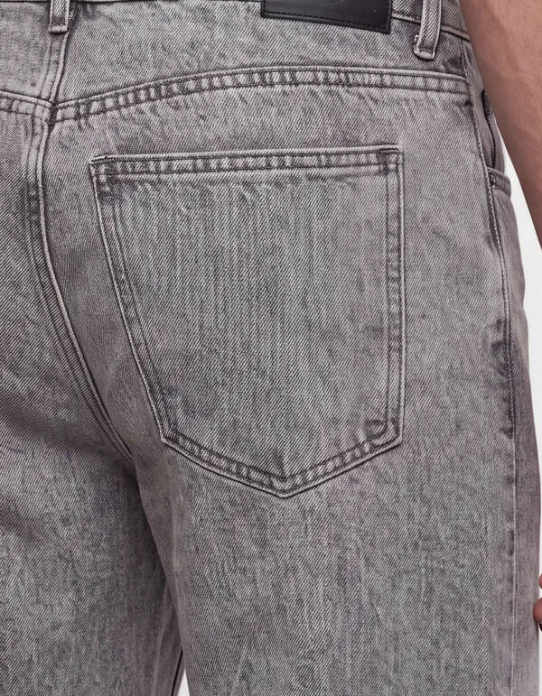 Modern Straight Fit Jeans Dirty Wash Grau L32 SHOEBY MEN