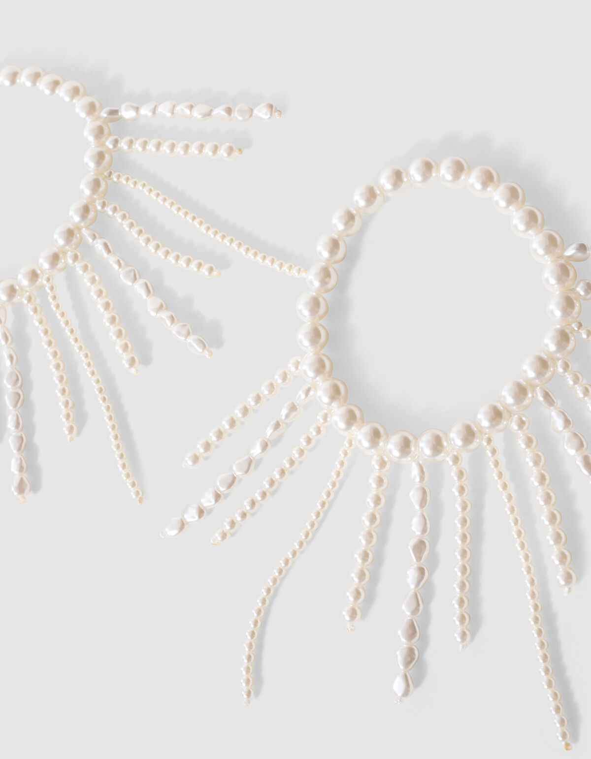 Perlen-&Auml;rmelhalter in Wei&szlig; SHOEBY ACCESSOIRES