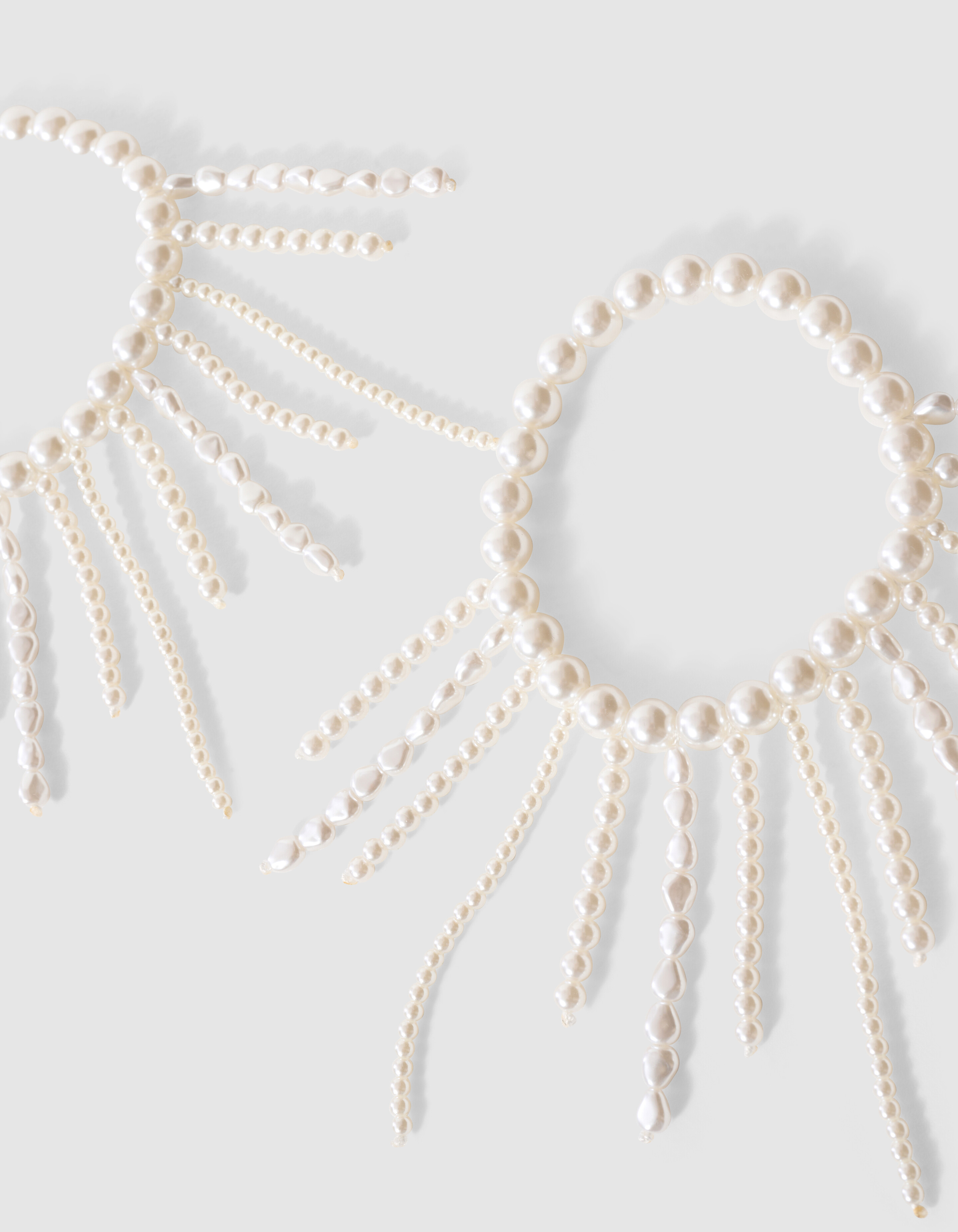 Perlen-&Auml;rmelhalter in Wei&szlig; SHOEBY ACCESSOIRES