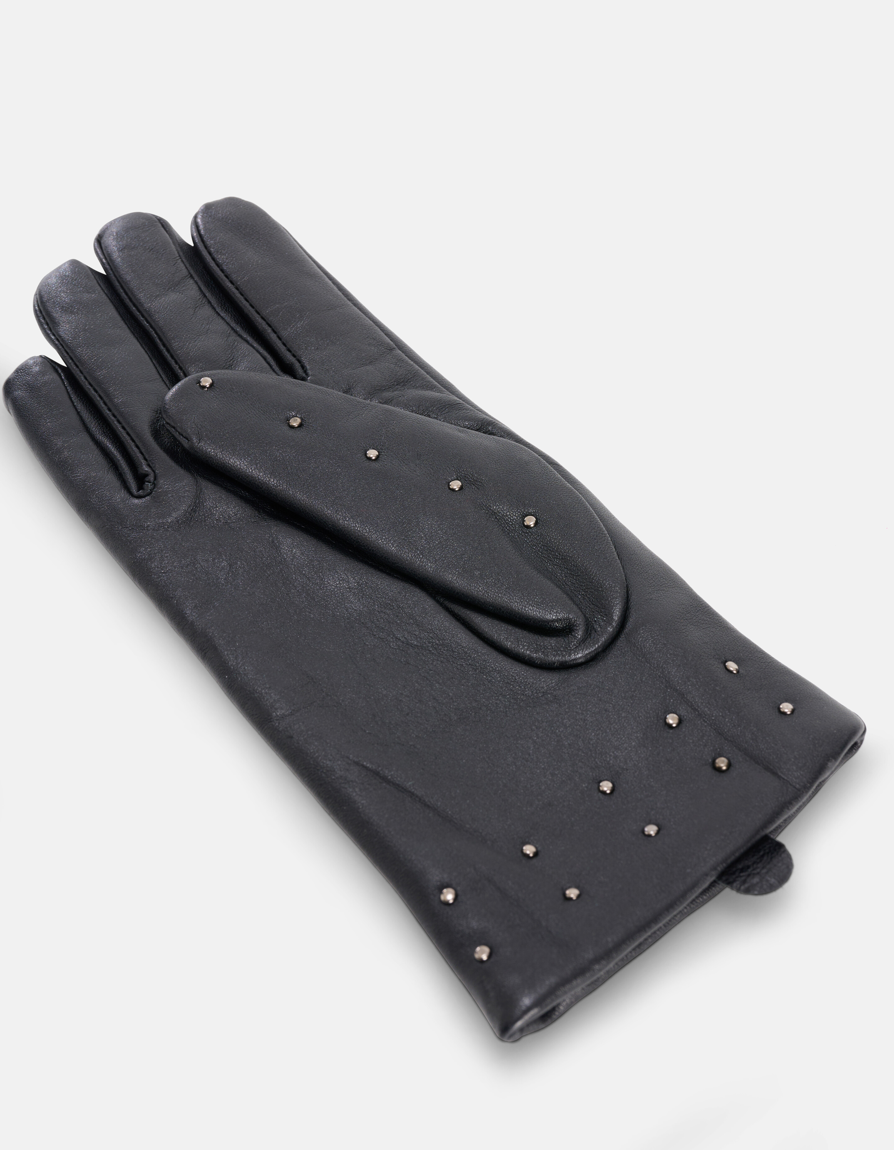 Handschuhe mit Nieten Schwarz SHOEBY ACCESSOIRES