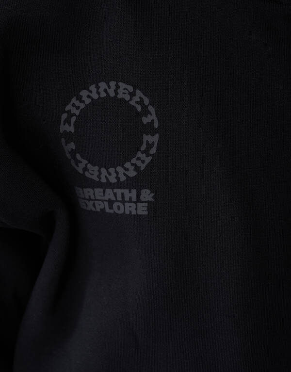 Schwarzer Pullover mit halbem Rei&szlig;verschluss SHOEBY BOYS