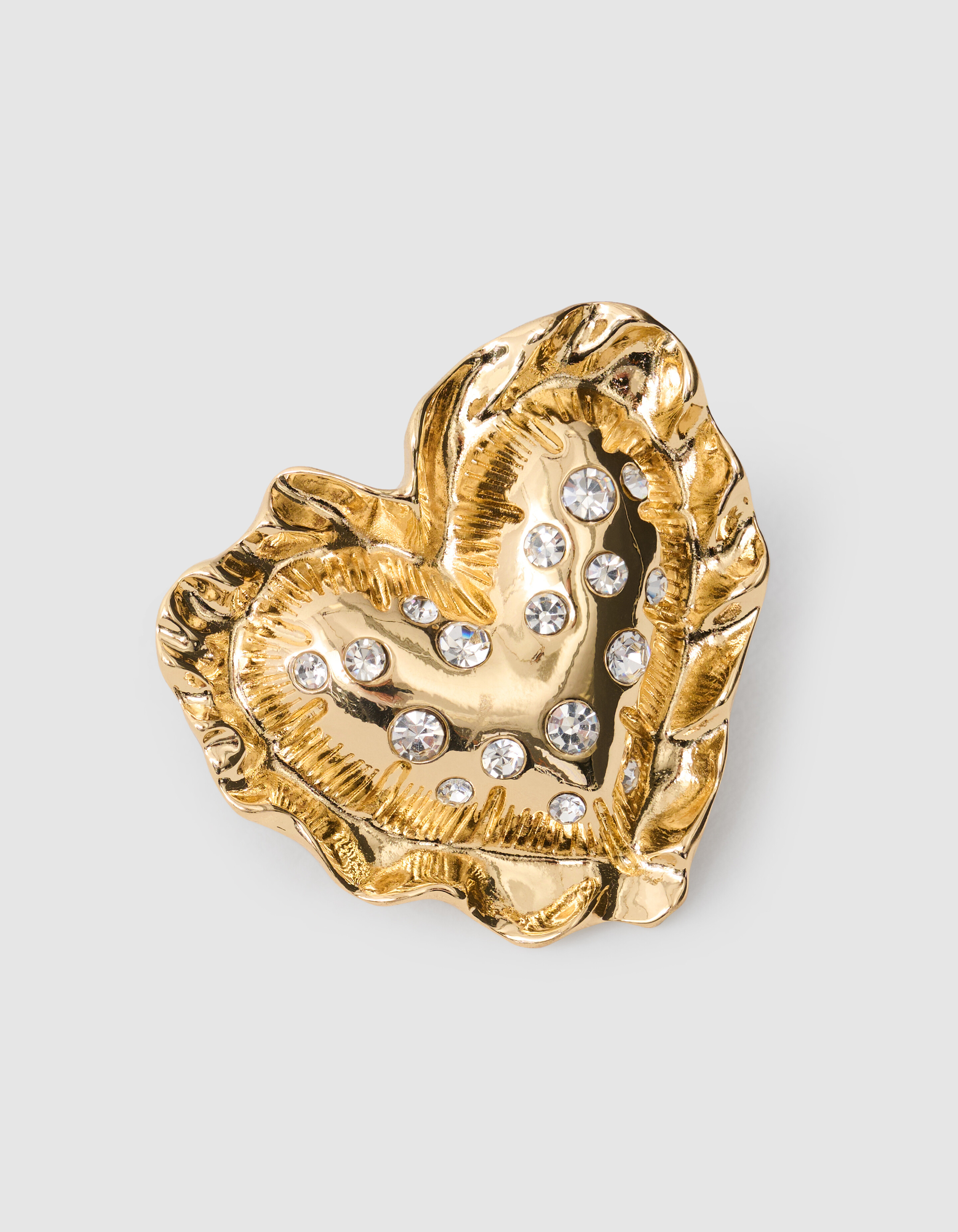 Puffed Heart Ring Gold SHOEBY ACCESSOIRES