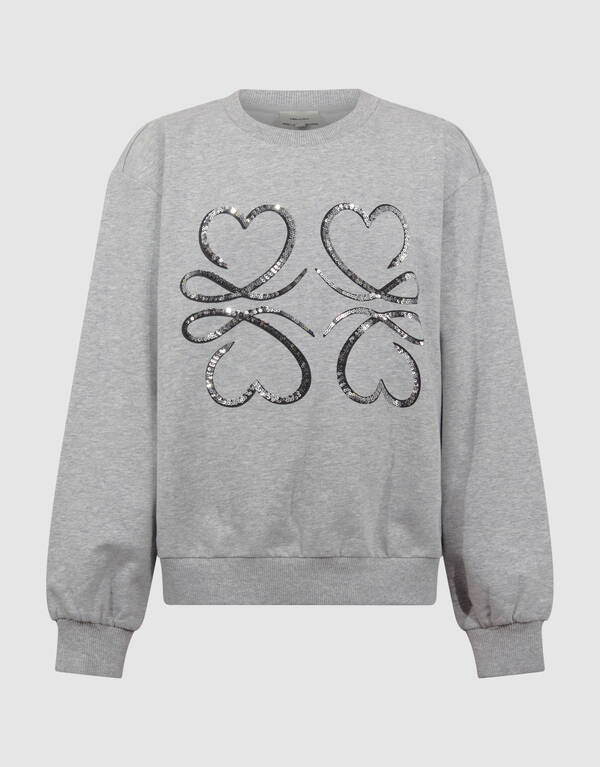 Verzierter Pullover Grau SHOEBY GIRLS