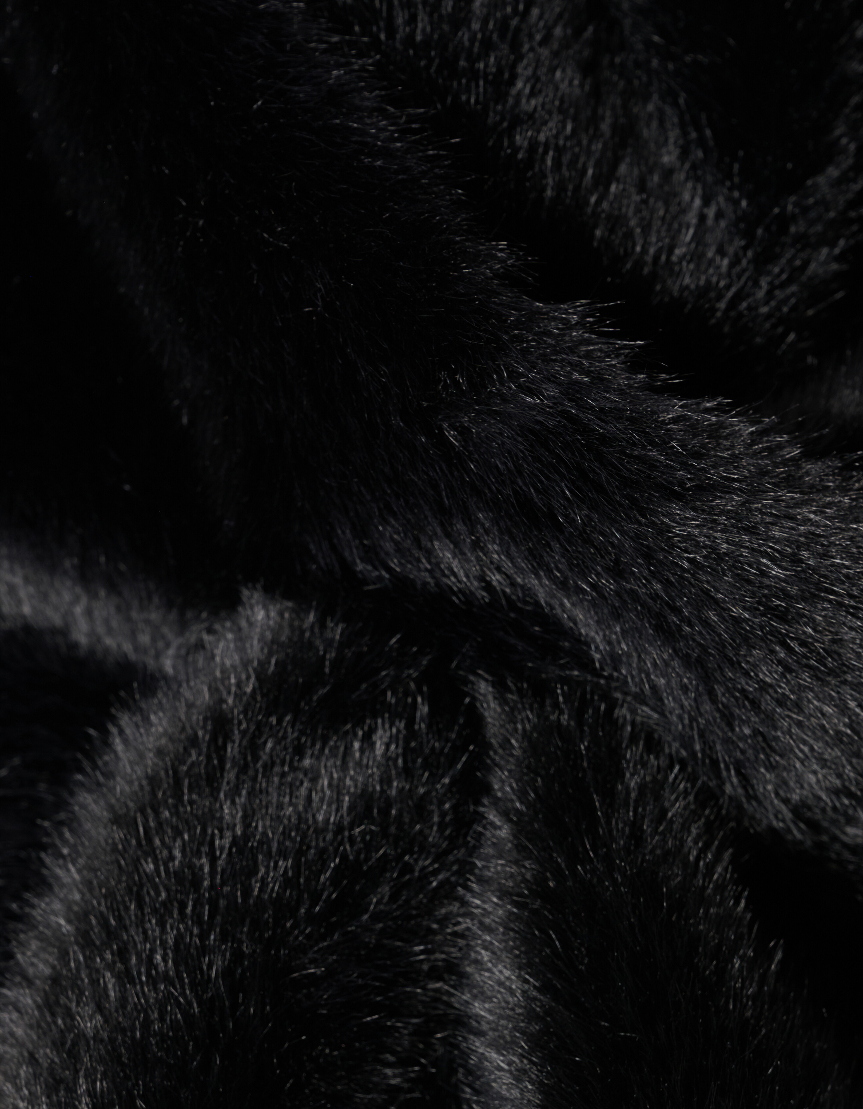 Faux Fur Triangle Schal Schwarz SHOEBY ACCESSOIRES