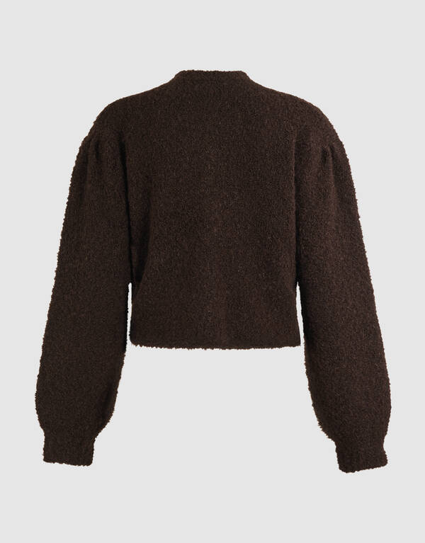 Teddy Strickweste Braun SHOEBY WOMEN