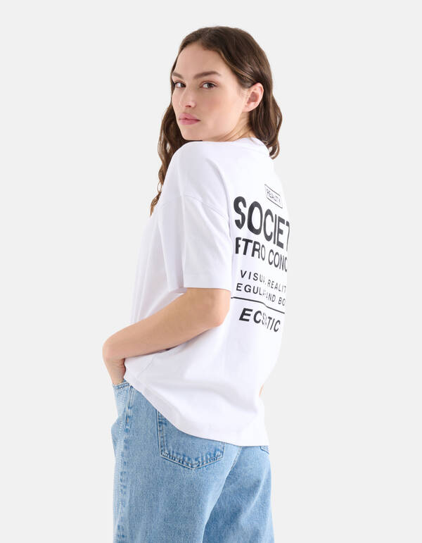 Artwork T-shirt Weiß SHOEBY WOMEN