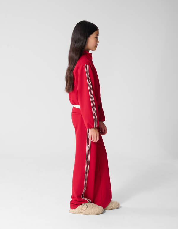 Hose mit weitem Bein und Streifenmuster Rot SHOEBY GIRLS
