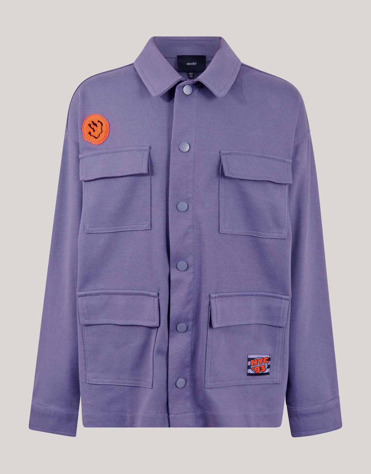 Patch Überhemd Lila SHOEBY BOYS