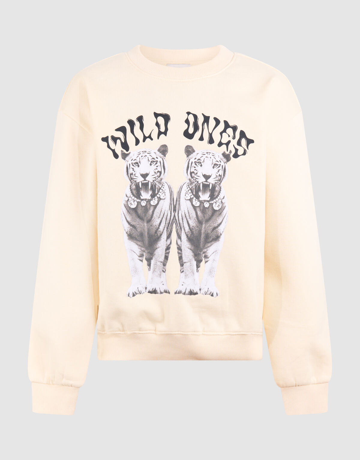 Tiger Kunst Pullover Gebrochen Weiß SHOEBY GIRLS