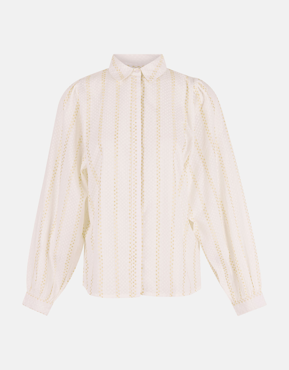 Lurexbluse Off White SHOEBY WOMEN