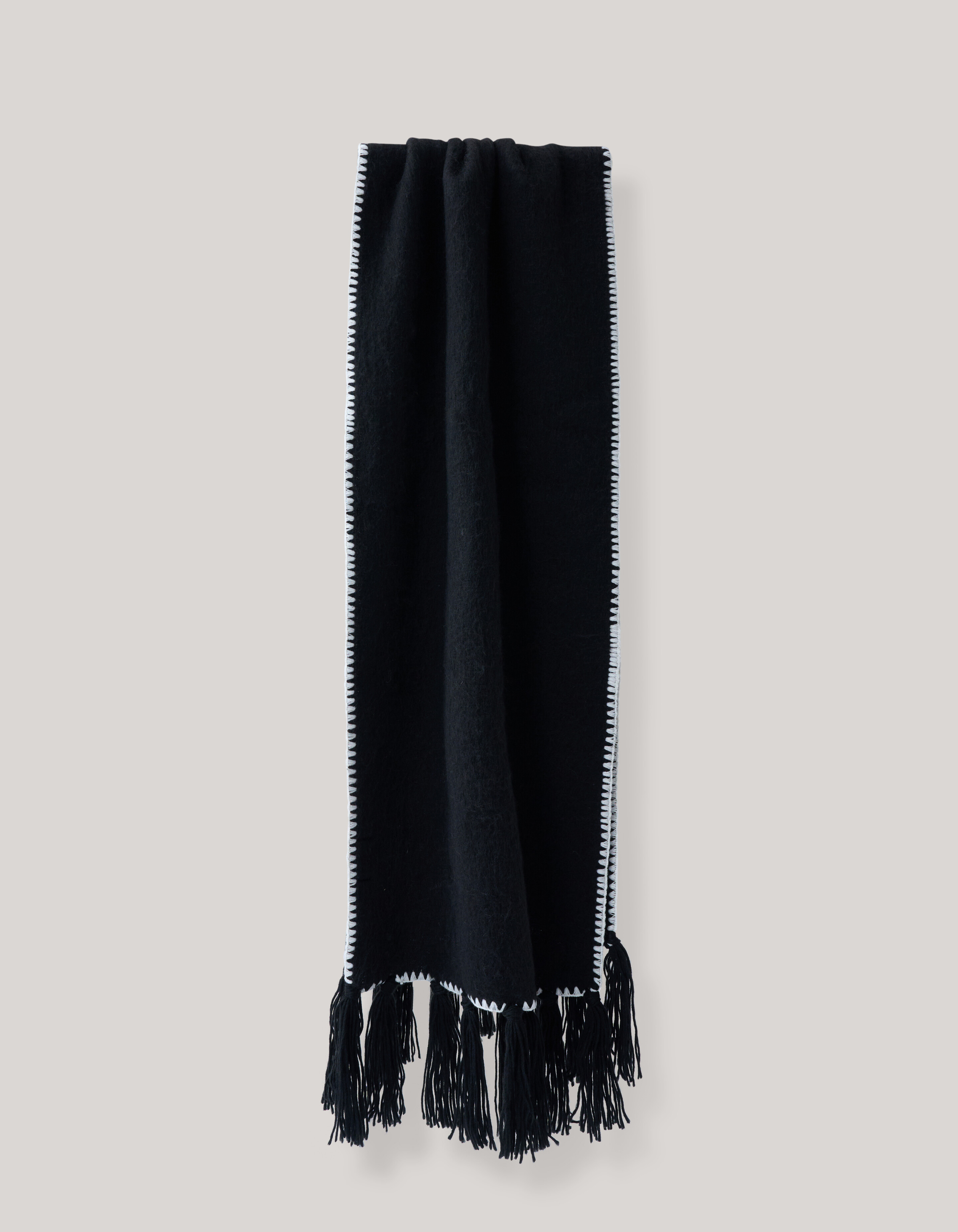 Genähter Schal Schwarz SHOEBY ACCESSOIRES