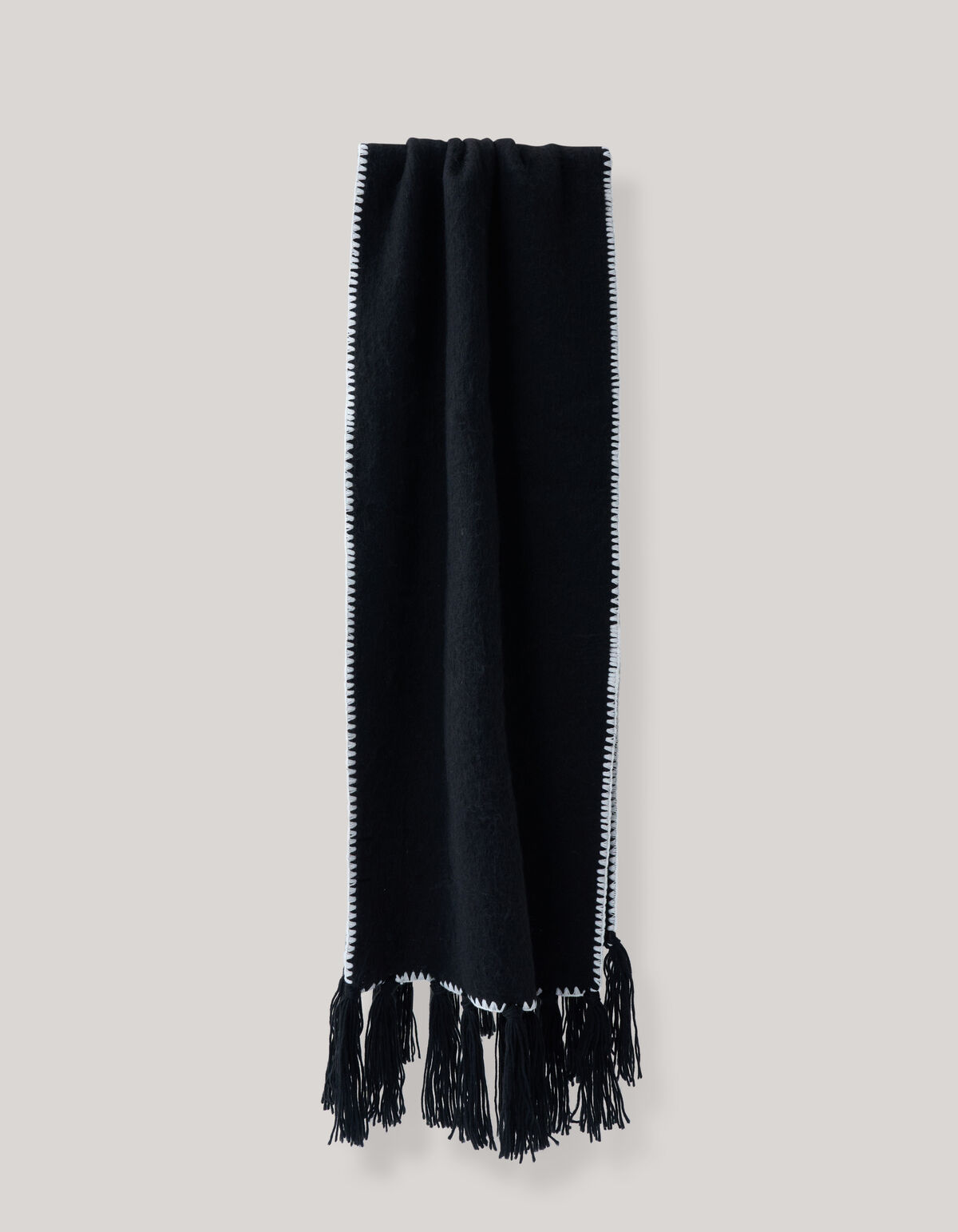 Genähter Schal Schwarz SHOEBY ACCESSOIRES